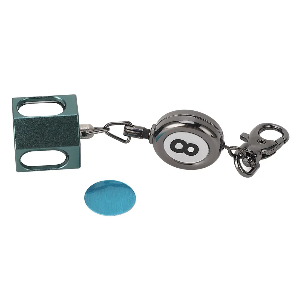 Soporte retráctil octagonal para tiza de billar de aleación zinc - imagen 5