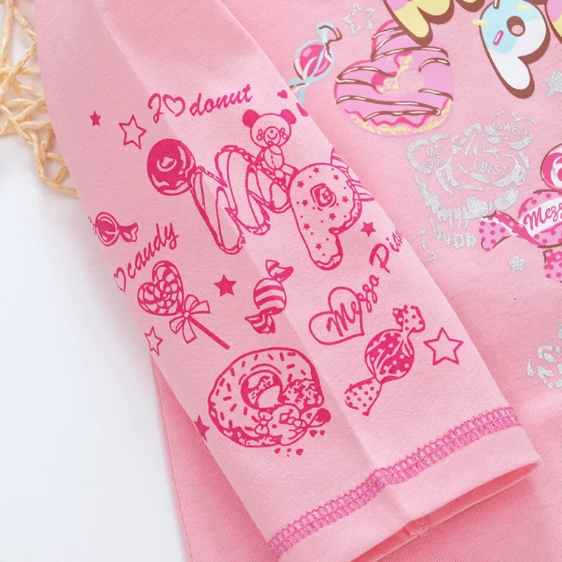 เสื้อผ้าเด็กนักเปียโนน่ารัก Sweet Bunny Candy พิมพ์เสื้อแขนยาวพิเศษ Mezzopiano