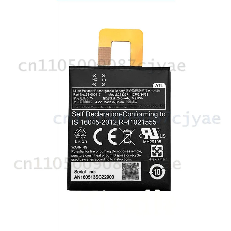 For Amazon Kindle Oasis 1 Gen 58‑000117 E‑Reader 245mAh Full Capacity Replacement Lithium‑ion Battery