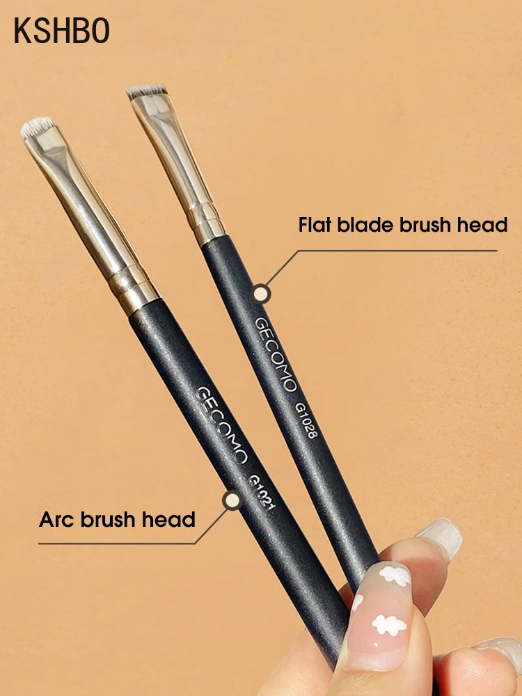 KSHBO Eyeliner brush eyebrow brush do not eat powder easy overhand blade flat head circular arc eye repair makeup brush