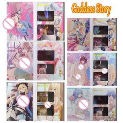 Goddess Story Hatsune Miku Black Magician Girl albedo DIY homemade bi-fold film card boy Toy collection Birthday Christmas gift