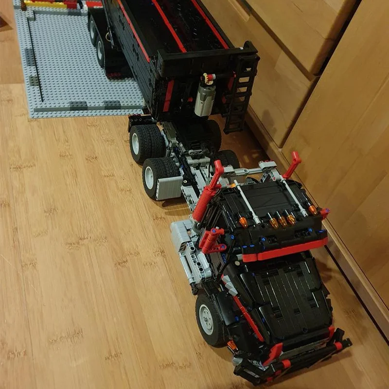 1708pcs MOC Mack Granite Technical Model Building blocks Architecture DIY toys creative Christmas gift idea Brick Kids Birthday