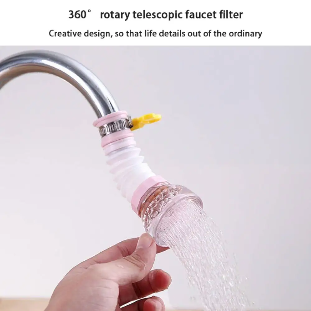 Kitchen Faucet Filter Watersaver Telescopic Sprinkler Healthy Expander Adjustable Durable Adjustable Anti-splash Sprinkler Water