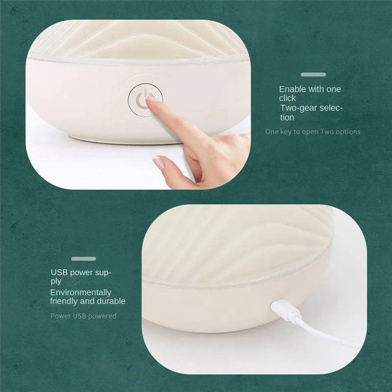 موزع رذاذ الماء المستقر القابل لإعادة الشحن بقدرة 1200 مللي أمبير في الساعة، موزع الزيوت العطرية مناسب لغرفة النوم باللون الأبيض #2