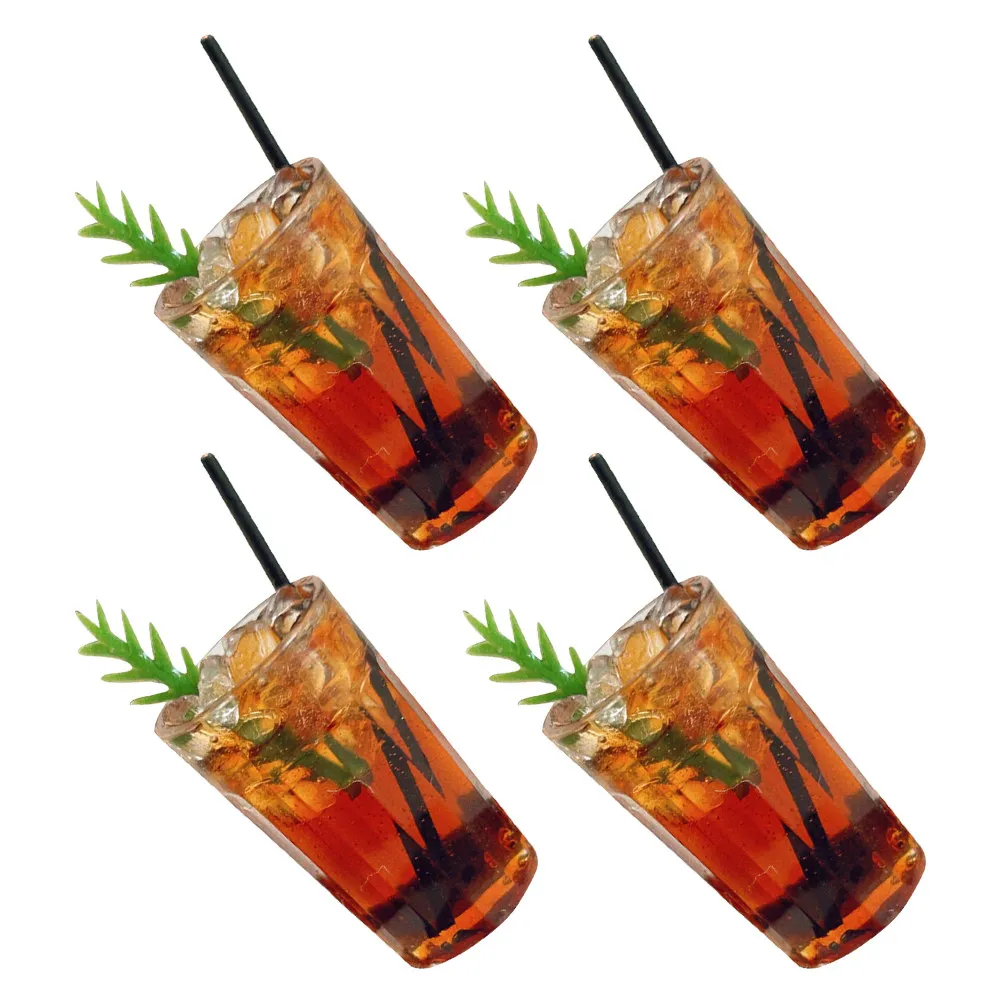 

Набор из 4 миниатюрных кофейных чашек из смолы, имитация кофейных чашек для декора кукольного домика, аксессуары для кухни