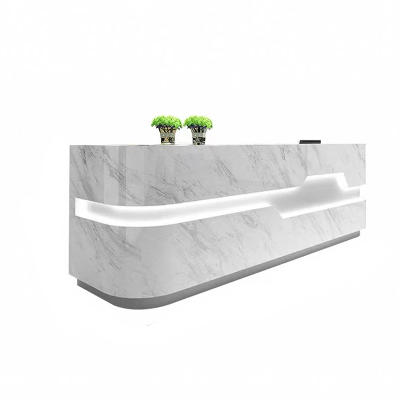 

Modern Commercial Bar Counter Classic Luxury Simple Salon Reception Desk Cool Professional Recepcja Commercial Furniture