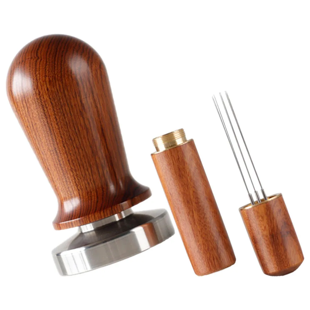 

1Set Coffee Tamper Precision Engineered Espresso Tamping Tool with Powder Distribution Needle Easy Clean Coffee Making Essential