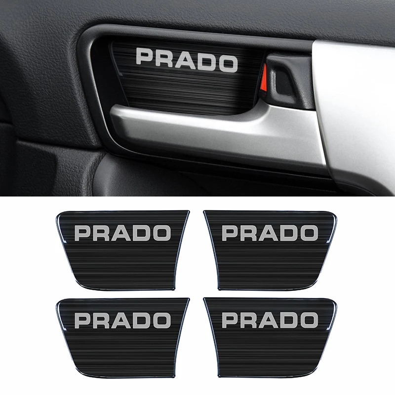 Adesivo decorativo per ciotola per porta in acciaio inossidabile, per Toyota Land Cruiser Prado 150 2010-2023 2022 accessori interni LC150 FJ150