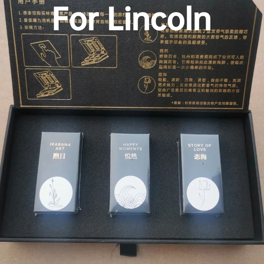 For Lincoln Corsair Zephyr Nautilus Aviator Original Air Freshener Ambient Fragrance Kit Replacement Interior Car Accessories