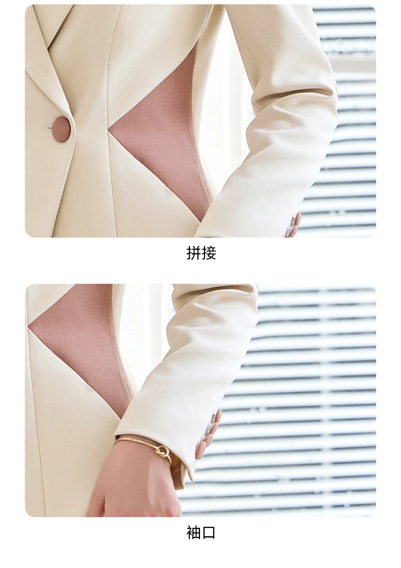 AIyssa Fashionable professional women's attire, exquisite elegant two-piece pant + suit jacket. 2025 autumn winter new styles