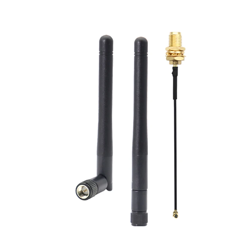 1PCS 2.4G 5.8G Dual Band 433Mhz 868Mhz GSM Lora Whip Antenna Omni WiFi 5DBI Rubber Duck Router Antennas With SMA