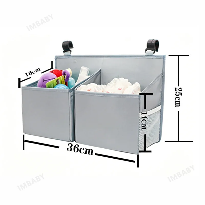 Fashion Crib 3D Hanging Bag Bedside Cart Storage Basket Hook Type Storage Bag Waterproof Washable Bag Car Rear Seat Storage Rack