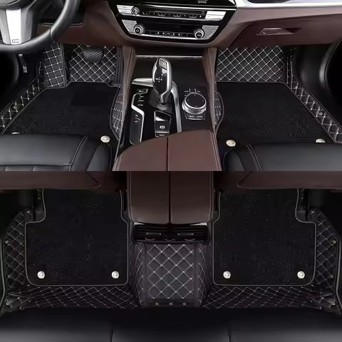 Luxury Double Deck Full Coverage Car Floor Mats for Hyundai Tucson 2019-2023 Creta ix25 2020-2023 Car Accessories