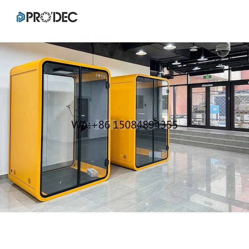 Indoor Prefabricated Office Pods Telephone Booth Modern Music Recording Studio Portable Sound Booth