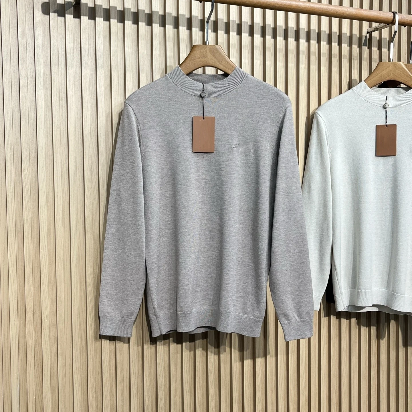 

LP вязаный свитер из смеси шерсти с круглым вырезом итальянскими буквами 25aw