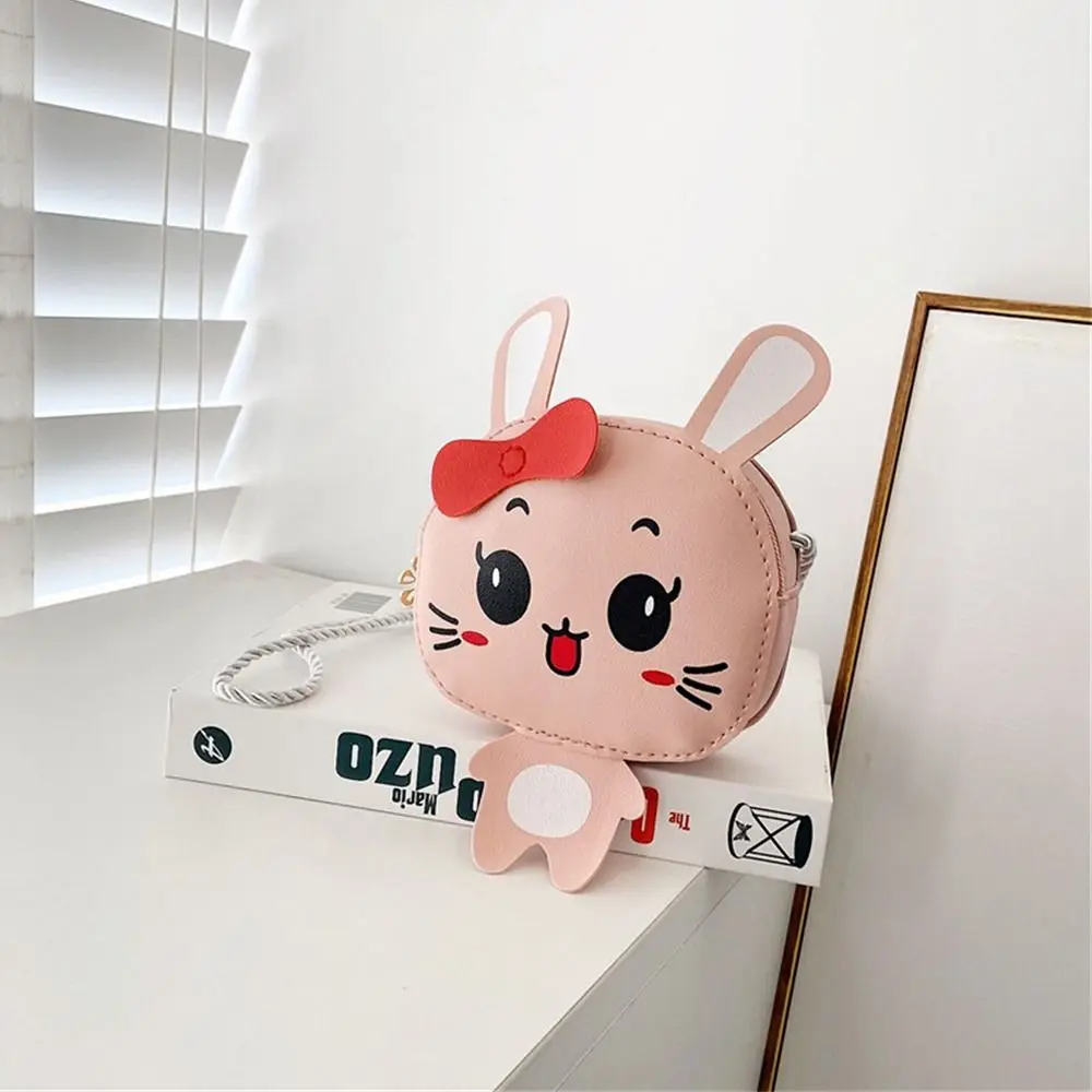 Kids Cute Rabbit Shoulder Bag Girls Crossbody Bag Messenger Bag PU Leather Small Handbag Bags Coin Purse