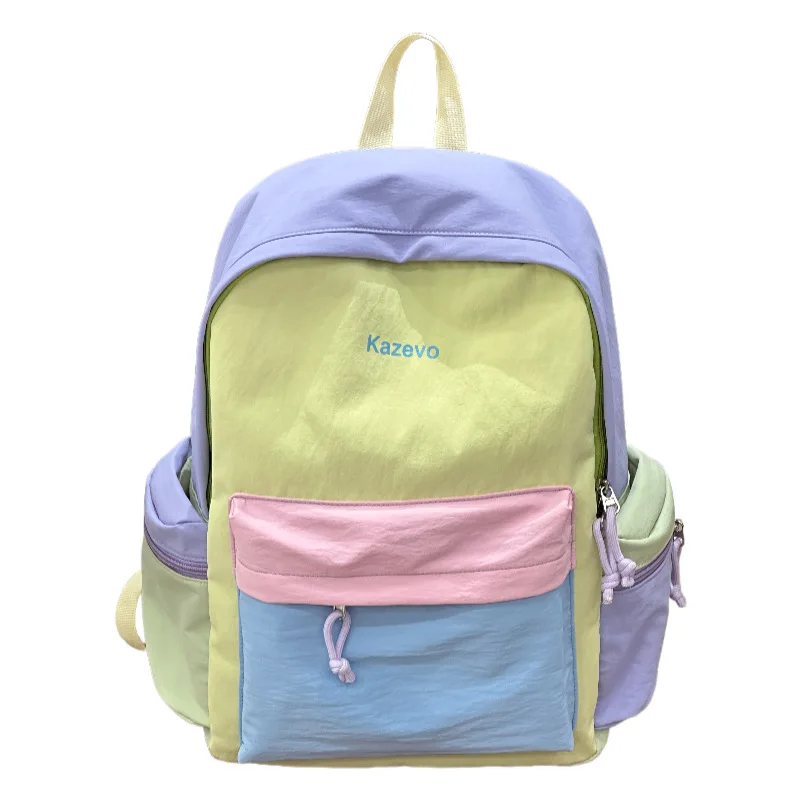 2026New stylish high-value backpack for female junior high and high school students, school bag, travel casual outdoor backpack