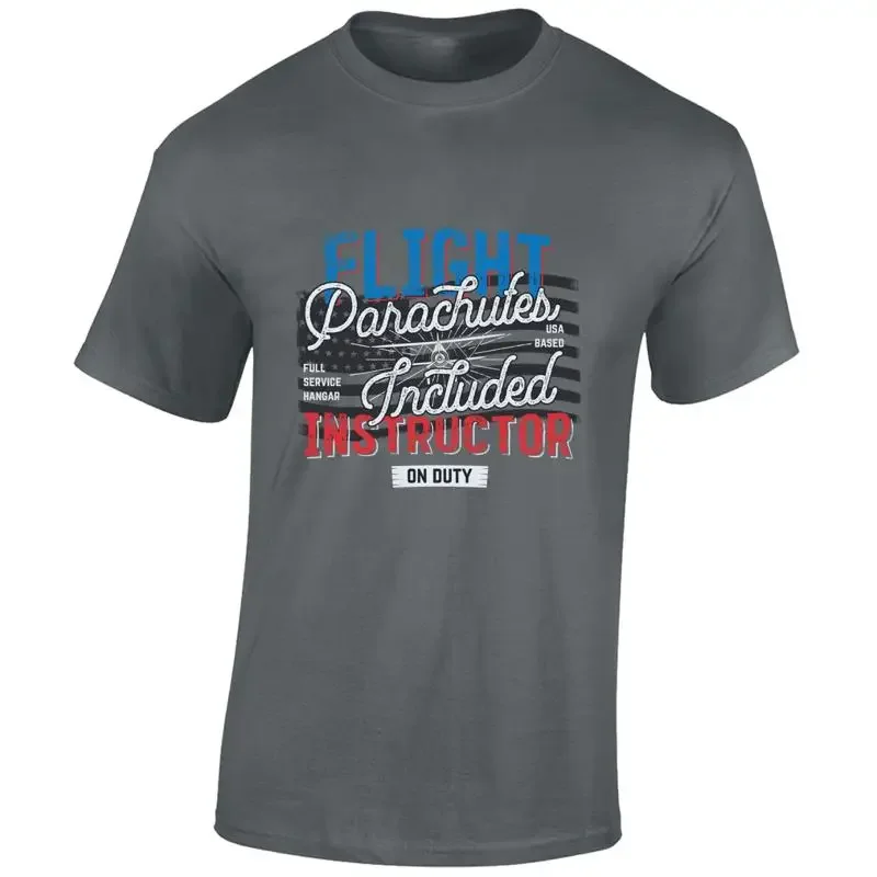 FLIGHT INSTRUCTOR MENS T SHIRT COOL AEROPLANE PILOT FUNNY DESIGN PLANE FAN TOP