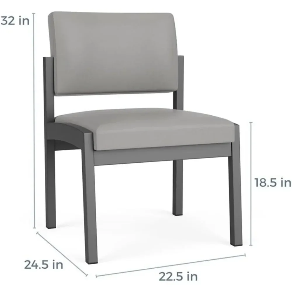 Lenox Steel Reception Waiting Armloser Gast