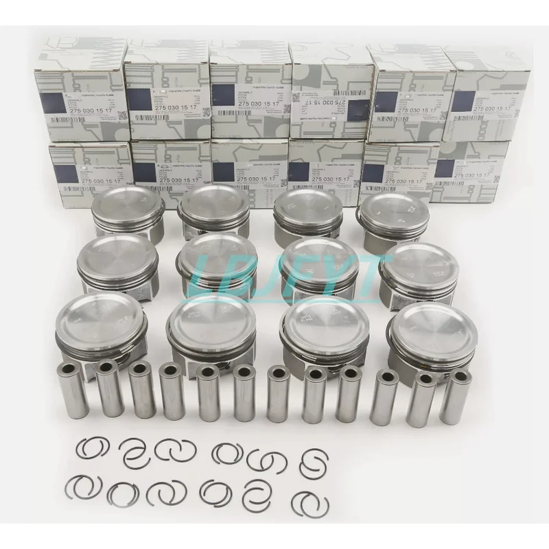 

2750301517 Engine Pistons Φ82mm Fit For Mercedes-Benz S600L CL600 V12 W220 W221 M275 5.5T