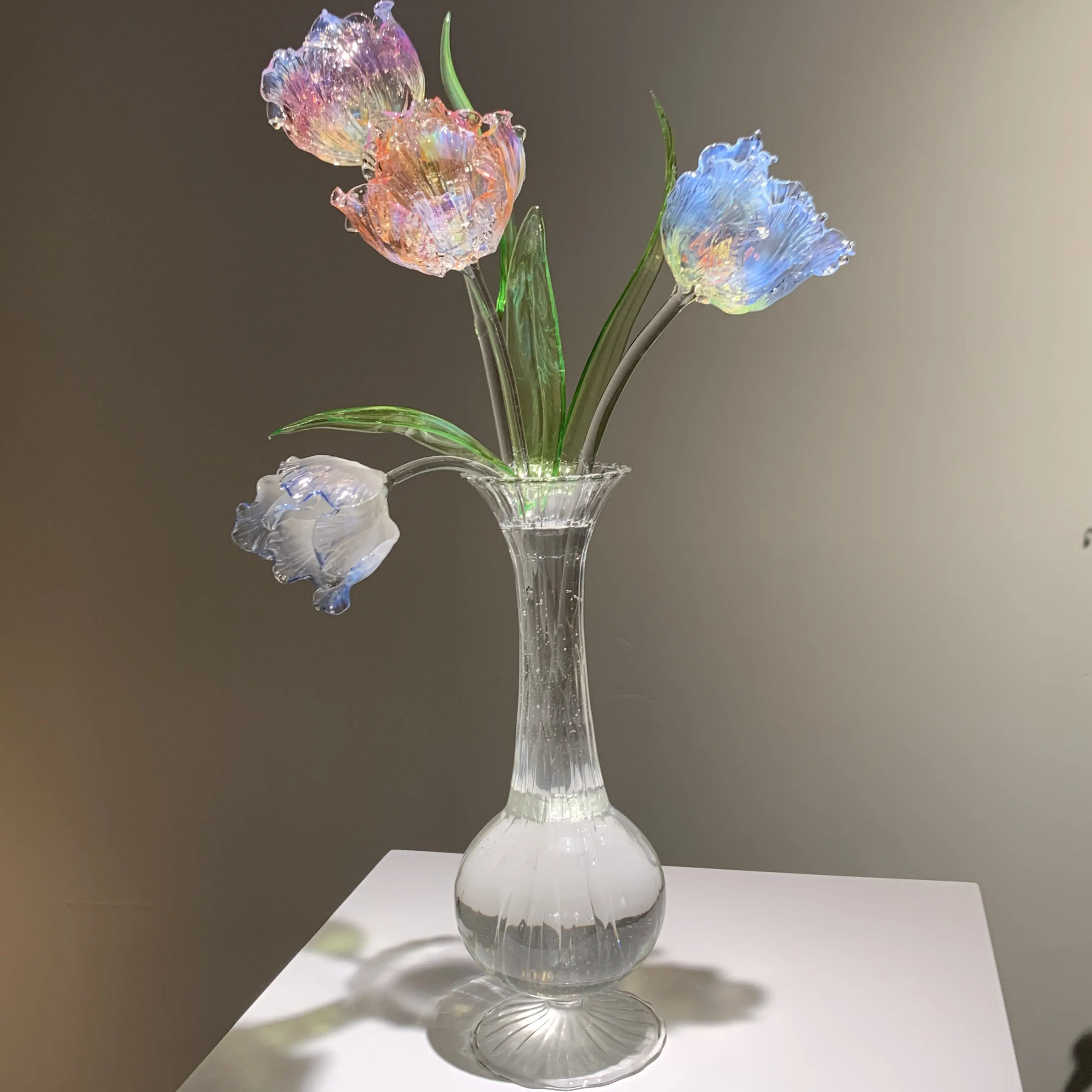Intangible Cultural Heritage Handmade Glazed Tulip - Light Luxury High-End Ornament