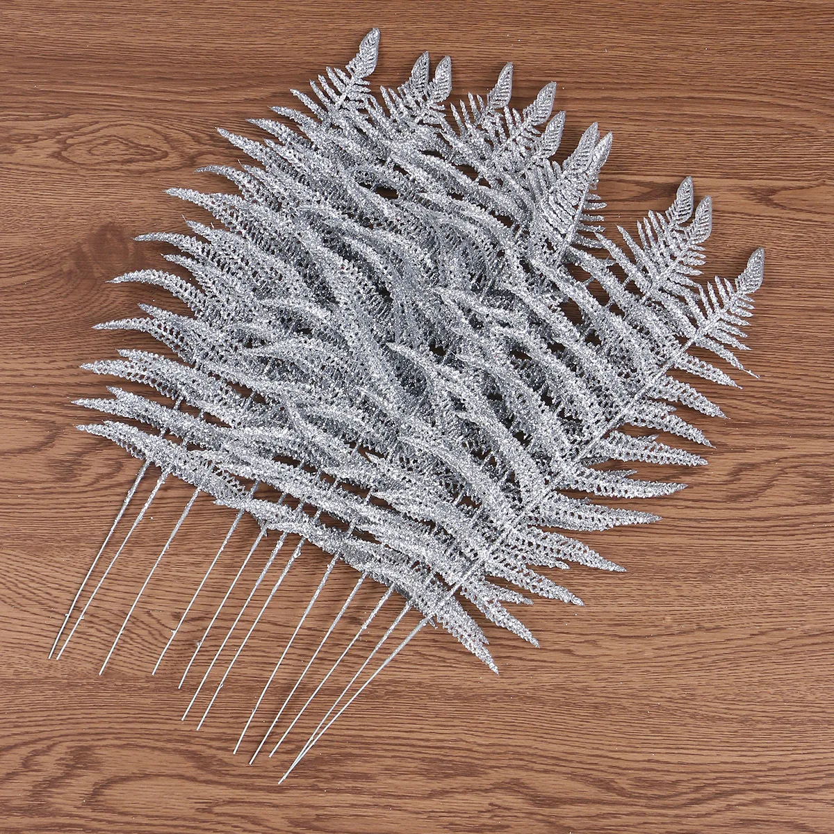 

12Pcs Simulation Leaves Premium Realistic Artificial Plastic Plants for Home Decor Christmas Ornament Desktop Shelf