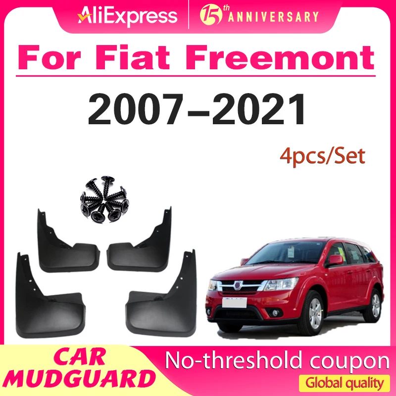 

Molded Car Mud Flaps For Dodge Journey Fiat Freemont Mudflaps Splash Guards Mudguards 2007 -2015 2016 2017 2018 2019 2020 2021