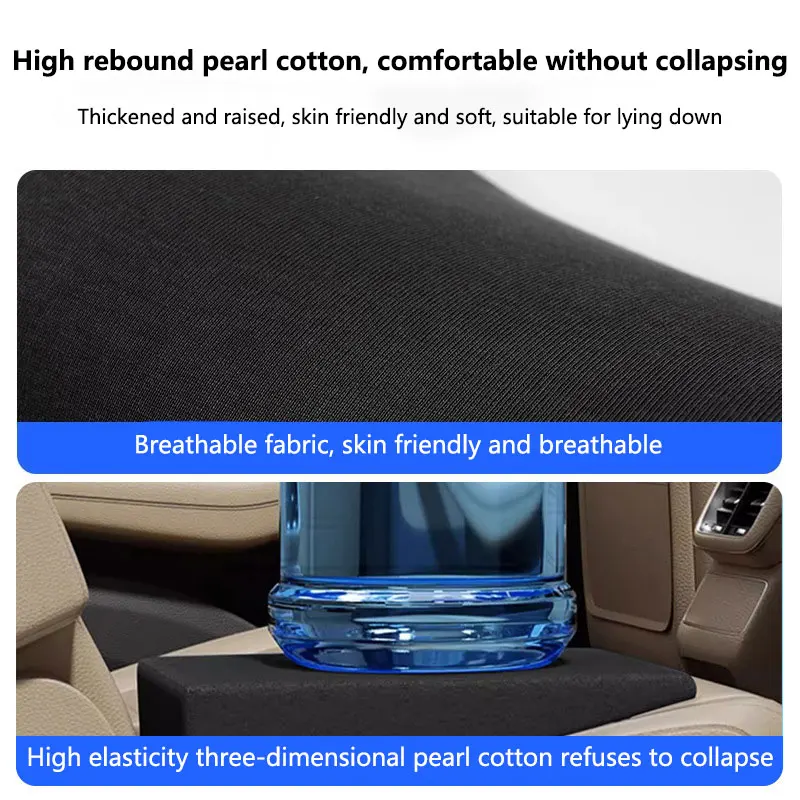 3pcs Car Leveling Pad All-Season Car Seat Cushion - Sponge Filled Flattening The Rear Seats Of The Car With Sleeping Mats Fit view 4