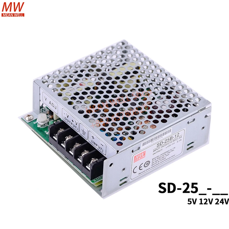 Original MEAN WELL Switching Power Supply 25W Single Output DC-DC Converter SD-25A-05 SD-25B-05 SD-25C-05 SD-25A-12 SD-25B-12 24