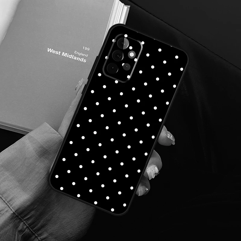 Polka Dot Phone Case For Samsung Galaxy A54 A34 A14 A52 A32 A22 A12 A51 A71 A50 A70 A13 A33 A53 Cover