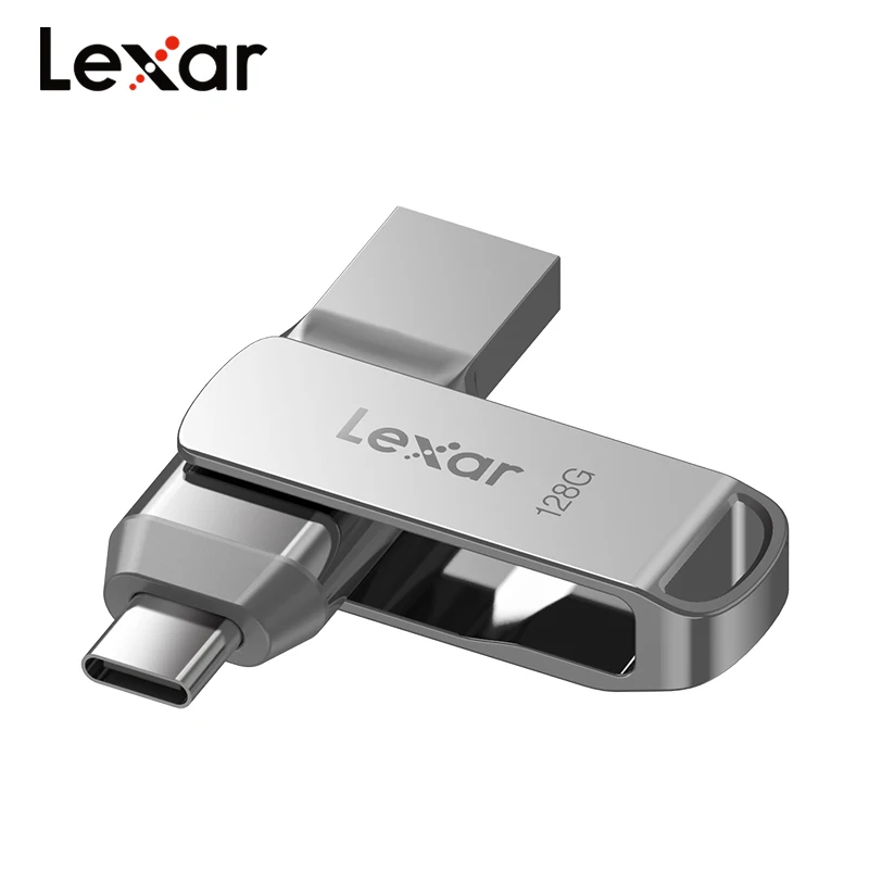 Unidad flash USB Lexar JumpDrive D40T de 128 GB y 256 GB, doble tipo C y tipo A, memoria USB 3.2, velocidad de hasta 150 MB/s, unidad USB para teléfono y PC
