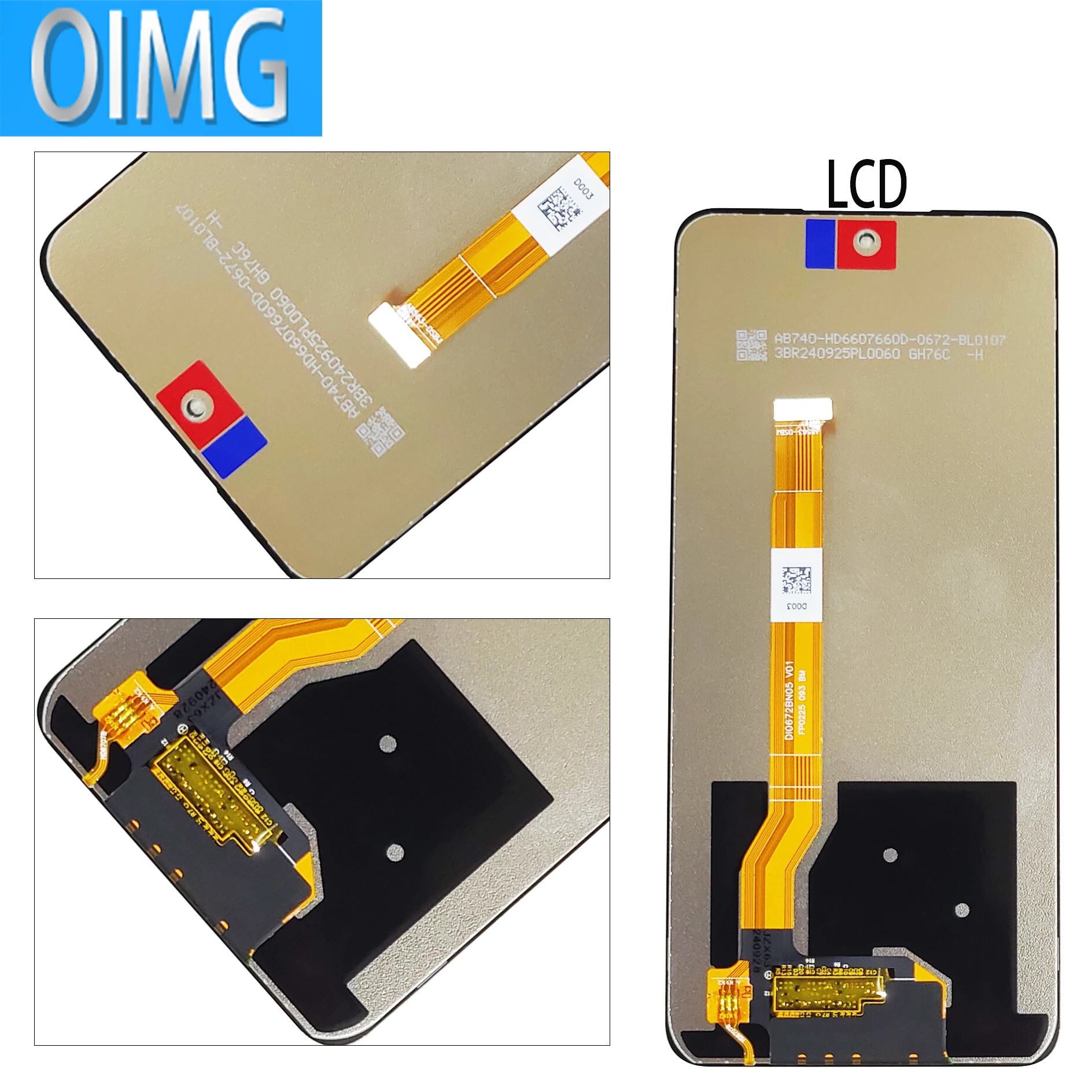 6.72인치 Realme C67 4G LCD 화면용 프레임 터치 RMX3890이 포함된 기존 디스플레이