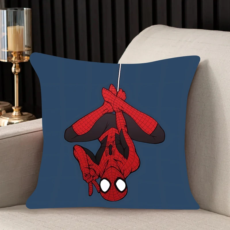 

home decor Pillow Cover Spider-Man iving room bedroomo office car 45x45 Dakimakura Throw Pillows Square Pillowcase Home Decor