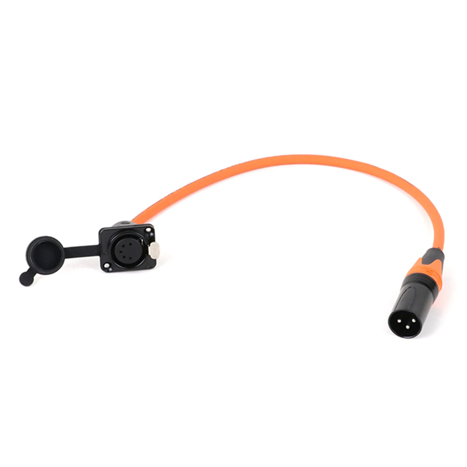 5Pin D-Type XLR Female Panel Mount to 3Pin XLR Male Connector 2 Core with Braided Shielded Adaptor Audio Colorful Cable 0.3M-15M