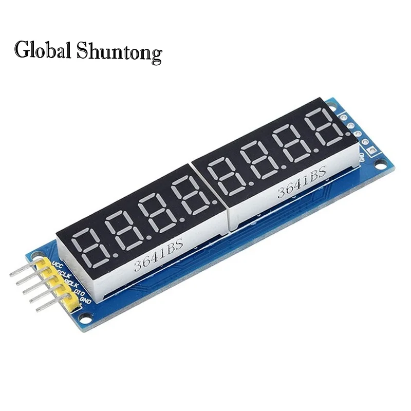 TM1638 moduł TM1637 4 wyświetlacz klucza do AVR Arduino MAX7219 cyfrowy świetlówka LED 8-Bit 74HC595