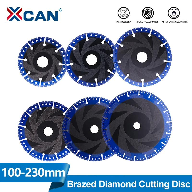 

XCAN 1pc Brazed Diamond Cutting Disc 100/115/125/150/180/230mm Grinding Wheel For Metal Cast Iron Aluminum Stainless Steel