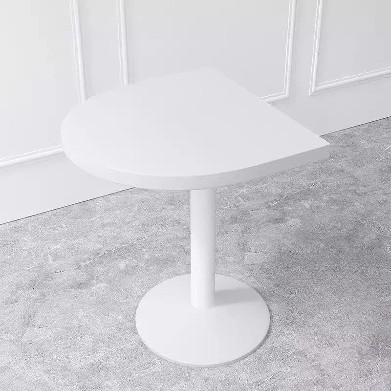 Internet celebrity milk tea shop table and chair cafe, snack fast food restaurant semicircular table