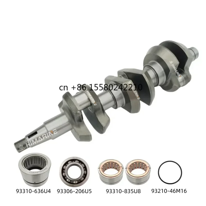 688-11411 Crankshaft Assy With Bearings for Enduro 3V 2T 75HP 85HP Outboard Motor Boat Engine Parts 688-11411-00