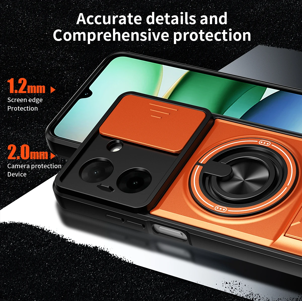 Schutzhülle für Poco X8 Pro, stoßfest, mit Schiebeobjektivschutz, Handyhülle für Xiaomi Poco X8 Pro X8 Pro Max 5G – Detail 3