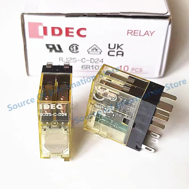 5Pcs RJ2S-CL-D24 Relay 24VDC 8Pin 8A 100% New
