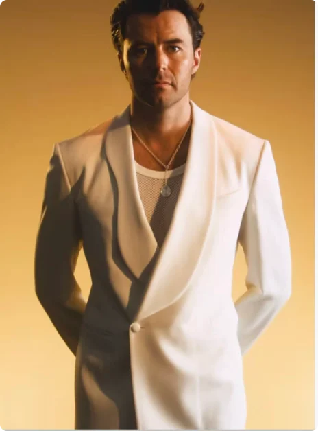 

Formal Ivory Men Suits 2 Piece Jackets +Pants Prom Groom Wedding Tuxedo Coat Custom Latest Design Fashion Business Office Blazer