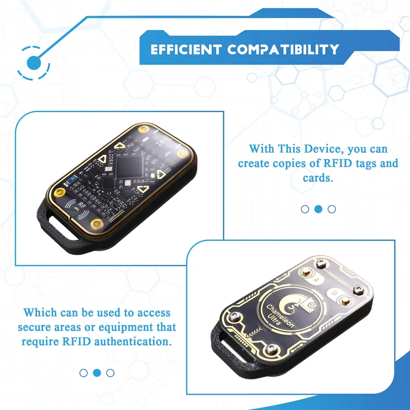 

N05R Chameleon Ultra RFID Считыватель смарт-чипов Эмулятор смарт-карт 125 кГц 13,56 МГц ID IC Декодирование карт NFC Дубликатор