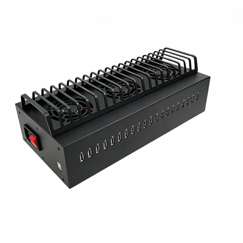 Multi-functional 20-Port USB Hub Box Chassis Mobile Farm Unified Management