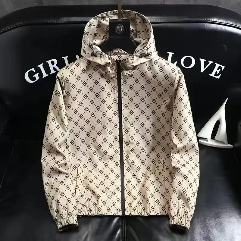 2024 الرجال المضادة للأشعة فوق البنفسجية ملابس الحماية من الشمس منقوشة رقيقة جدا الحرير الجليد في الهواء الطلق مقنعين رقيقة سترة واقية من الشمس مصل معطف #2