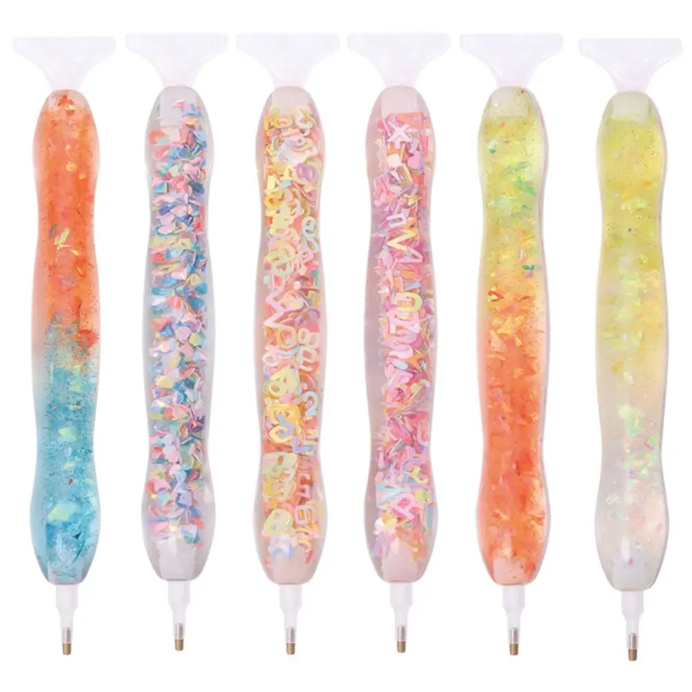 1set Resin Point Drill Pen 5D Diamond Painting Drill Pen For Cross Stitch Diamond Embroidery Nail Art Tool