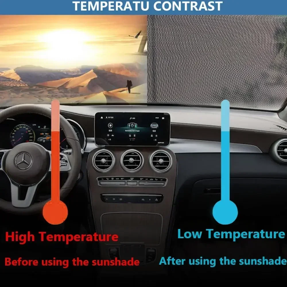 Auto Parts Solar UV Protect Windshield Sunshade Cover Automobiles Curtain Car Window Sun Visors Sun Shade Block Protector