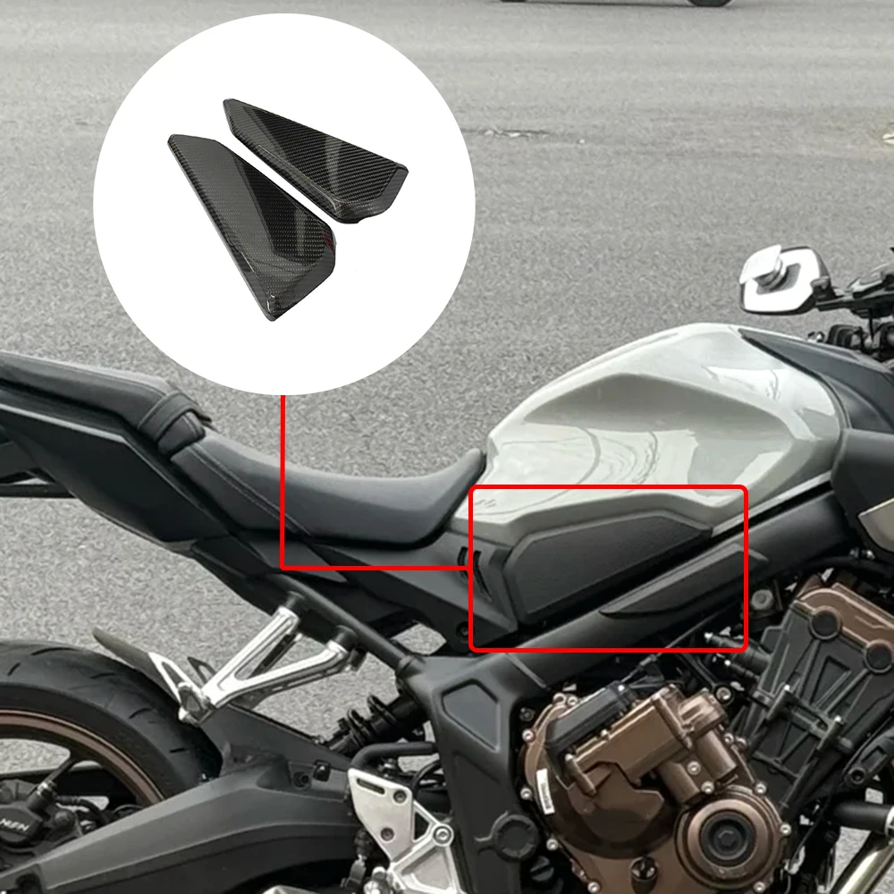 For Honda CB650R 2018-2026 Motorcycle Modified Carbon Fiber Tank Side Panels Frame Guard Protector Cover CB 650R