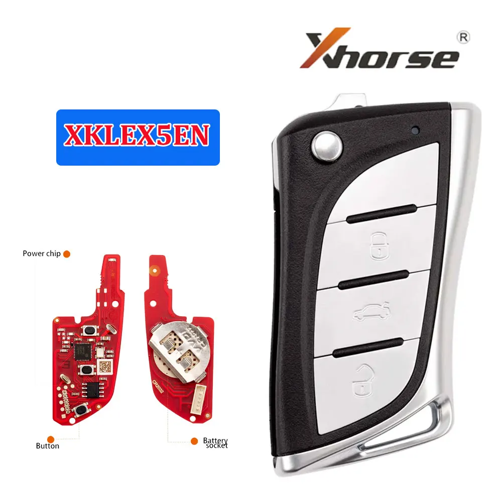 

5 шт. XHORSE XKLEX5EN проводной универсальный дистанционный ключ 2-го поколения серии XK автомобильный дистанционный ключ для обновления Lexus XKLEX0EN