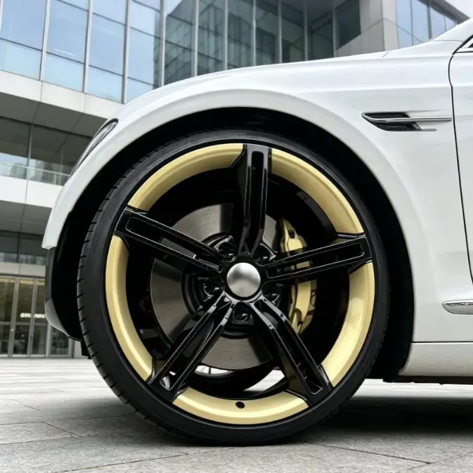 18 19 20 21 22 23 Inch 5x112 5x120 5x114.3 Two-tone 5 Spoke Custom Tuning Forged Alloy Wheel Rims Universal Car Wheels