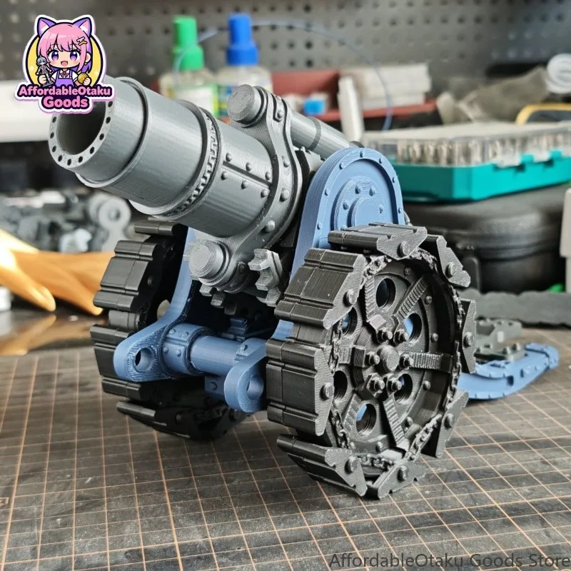 Ultramarines Inspired Sci-Fi Artillery Howitzer 3D Printed Assembly Kit – Posable Barrel Open Rear Tabletop Miniature Gift view 2
